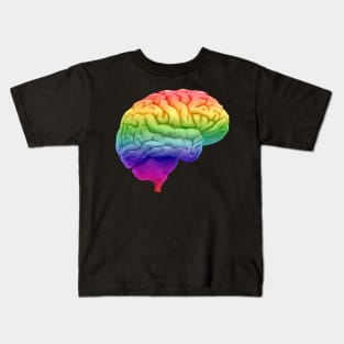 Psychedelic Creative Rainbow Right Brain Kids T-Shirt